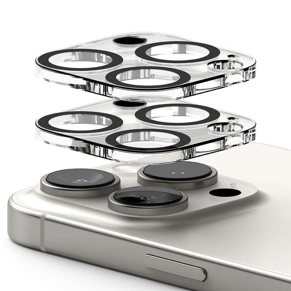 Ringke Kameraskydd 2-pack härdat glas för iPhone 16 Pro / 16 Pro Max, bild 4