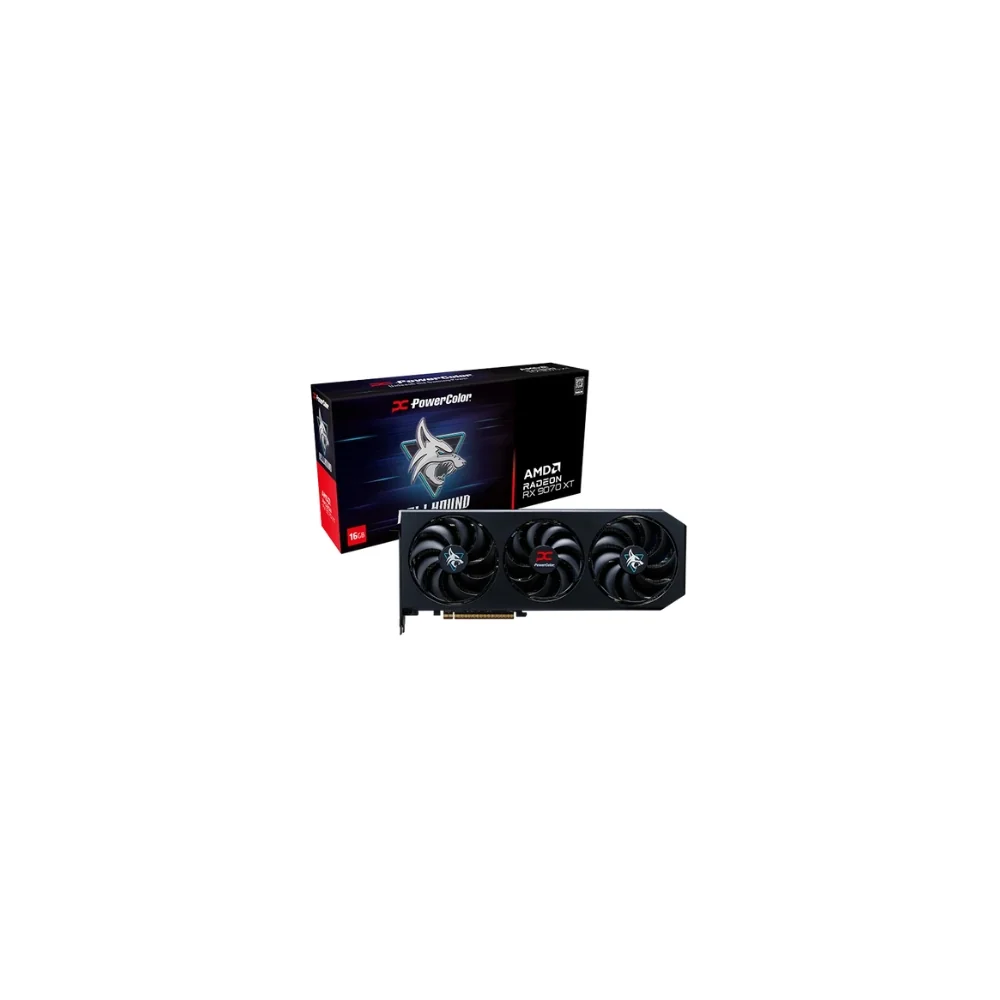 Powercolor HELLHOUND AMD Radeon RX 9070 XT 16GB grafikkort