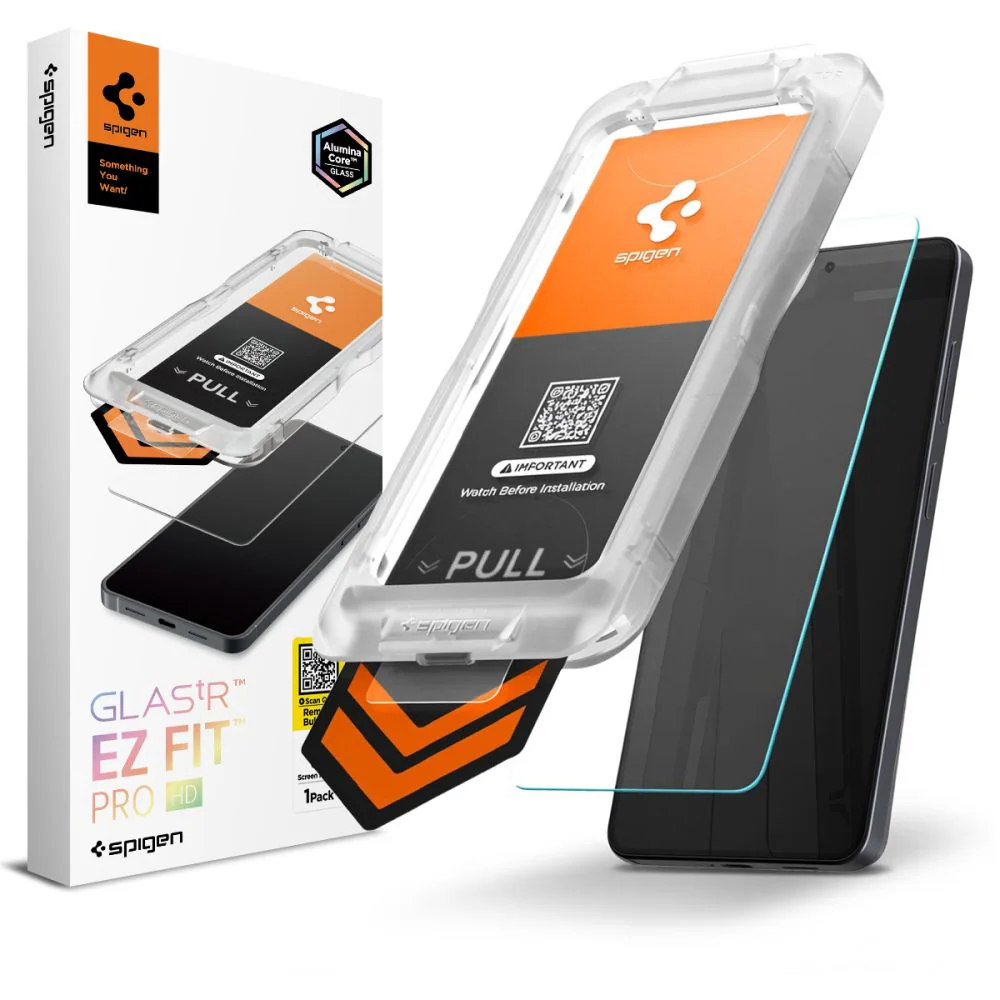 Spigen GLAS.tR EZ Fit Pro HD, Samsung, Galaxy S26+, Reptålig, Transparent, 1 styck