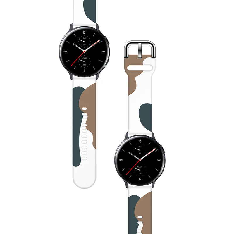 Armband Moro för Samsung Galaxy Watch 45 / 46 / 47 mm silikonarmband klockarmband - mönster 1, bild 2