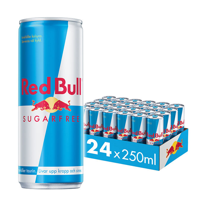 24 x Red Bull Energidryck 250 ml Sugarfree 2 kr pant