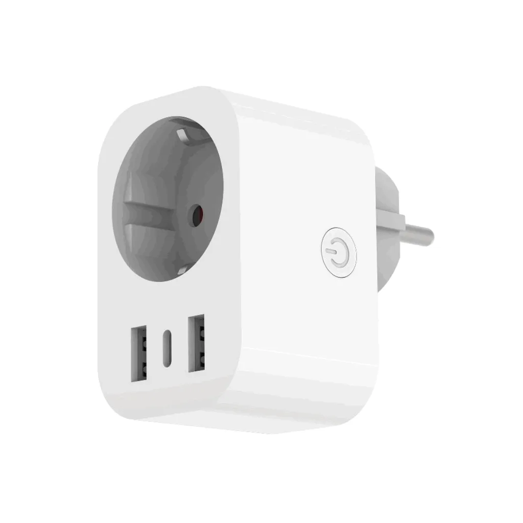 SiGN Smart Väggadapter med elutag USB-A & USB-C 20W
