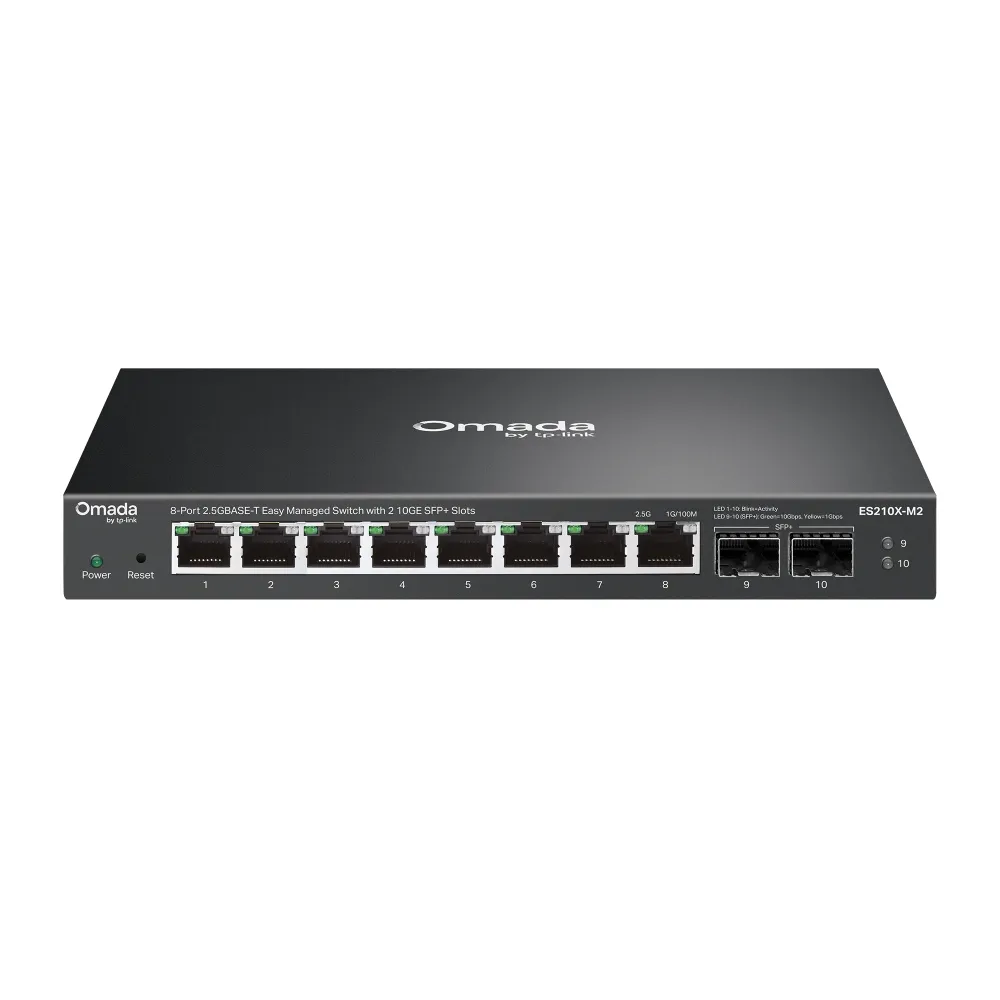 TP-Link ES210X-M2 Omada 8-Port 2.5G BASE-T Easy Managed Switch med 2 10GE SFP+ Slots, bild 2
