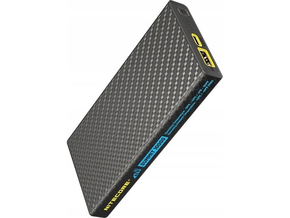 Nitecore SUMMIT 10000 Powerbank 10000mAh - Low Temperature Resistant Carbon Fiber