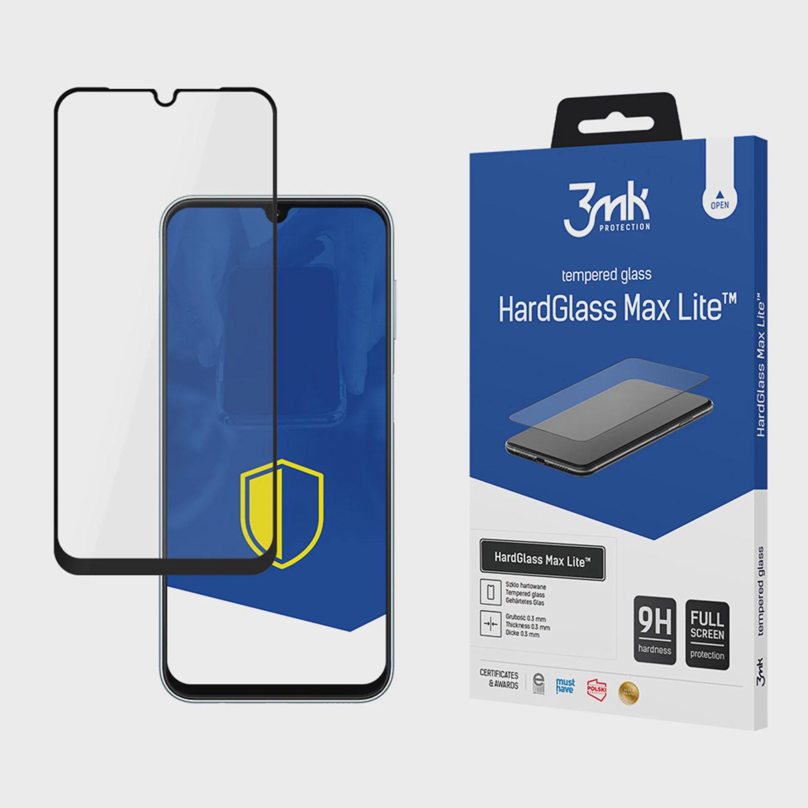 3mk HardGlass Max Lite svart härdat glas för Samsung Galaxy M16 5G