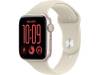 Apple Watch SE 3 GPS + Cellular 44 mm stjärnglans aluminium, sand Sportband - S/M, bild 2