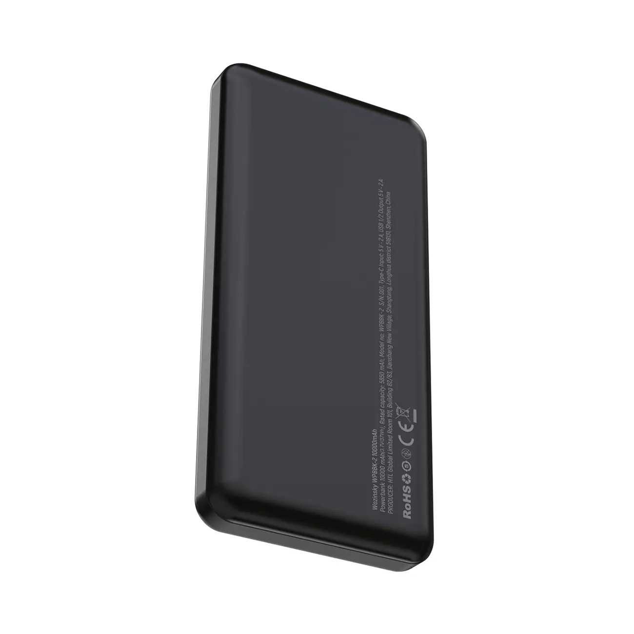 Wozinsky Wpower WPBBK-2 10000mAh Power Bank - Svart, bild 3