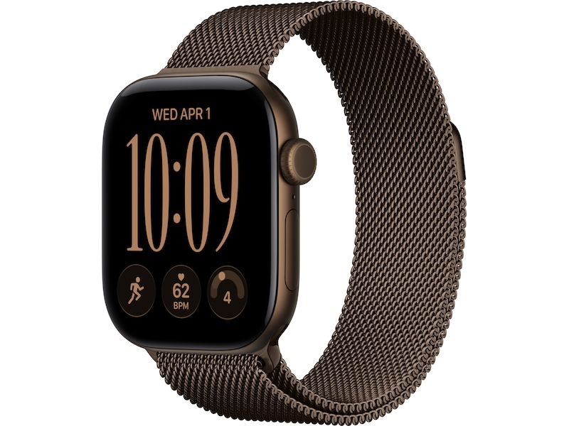 Apple Watch Series 12 GPS + Cellular 42 mm mörk brons aluminium, mörk brons Milanesisk loop, bild 4