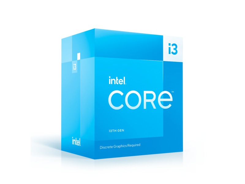 Intel Core i3-13100F 4-Core 8-Thread (60W), 3,4/4,5 GHz, LGA1700, 12 MB cache, boxad med Laminar RM1 kylare, bild 4