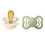 BIBS Pacifier Supreme Latex Ivory/Sage Size 2 2 st
