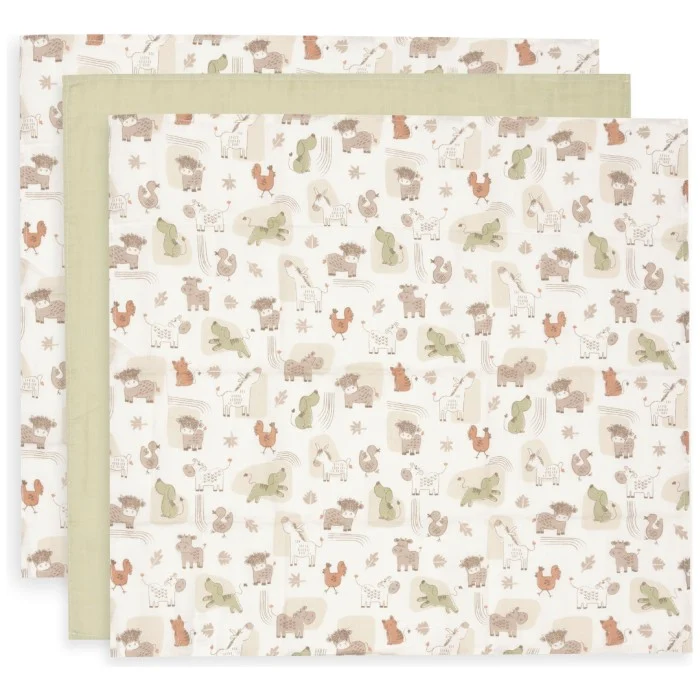 Jollein Muslinfilt 70x70cm Barn Buddies