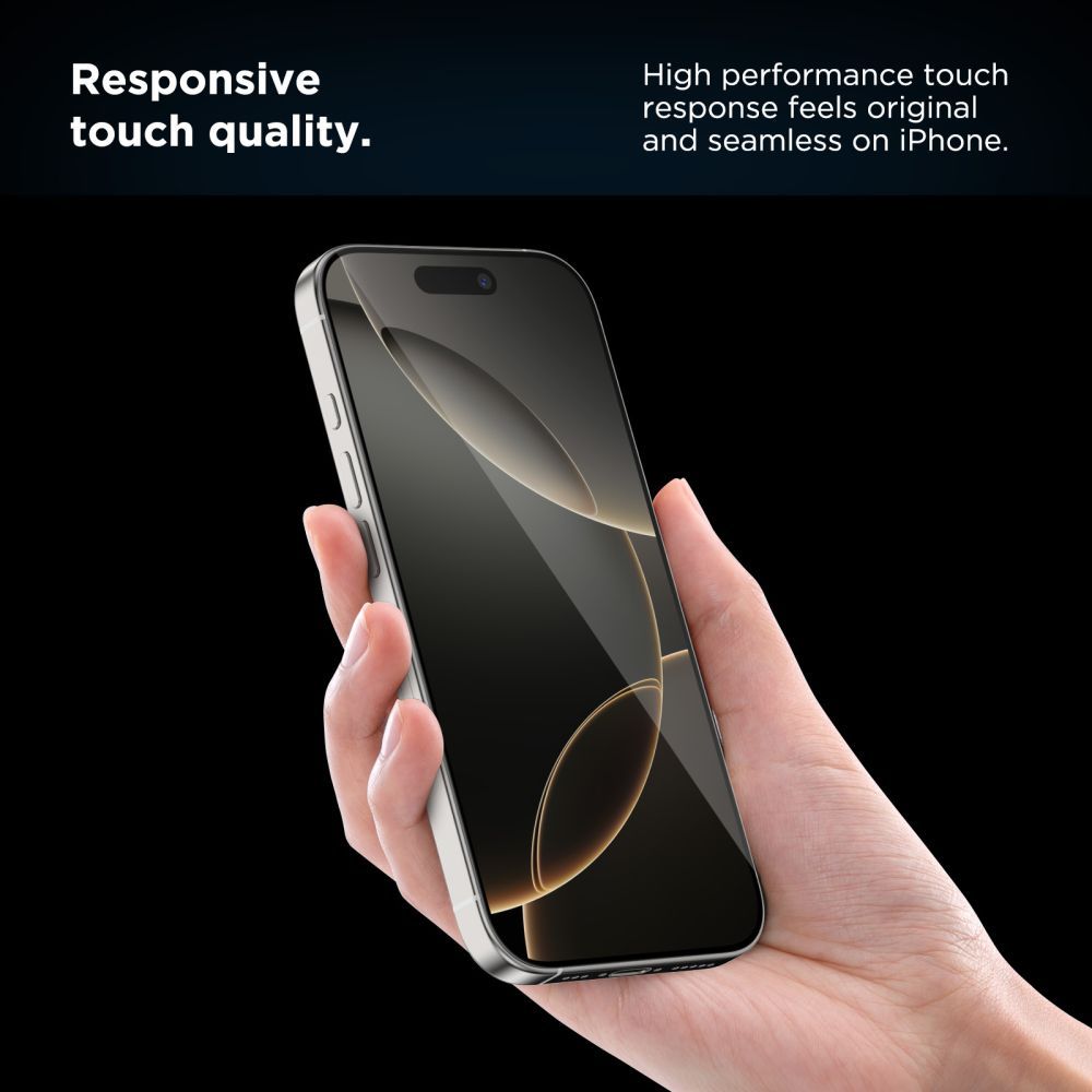 Tech-Protect Quick Set+ 2-pack härdat glas för iPhone 15 Pro - svart, bild 5
