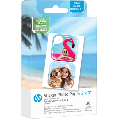 HP Pre-cut stickers 30-pack