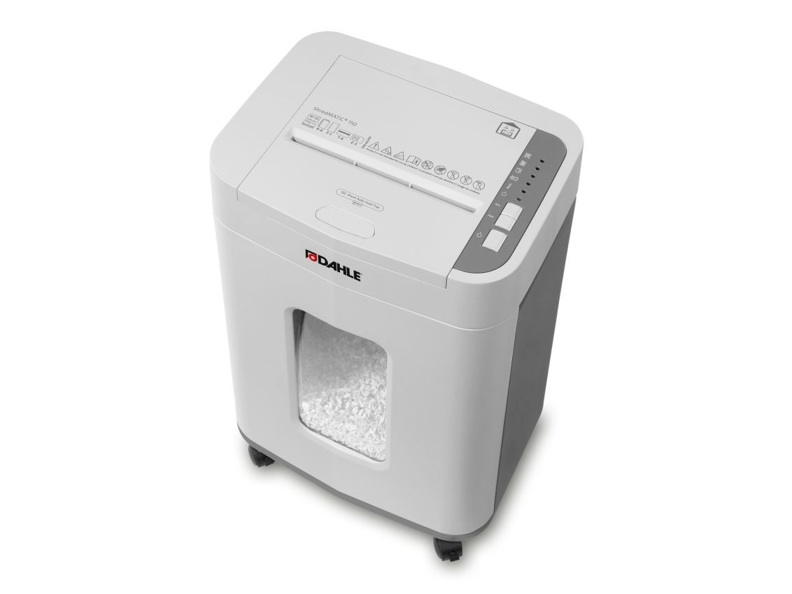 Dokumentförstörare DAHLE ShredMATIC® 150, automatisk matning, korsstrimling (P-4)