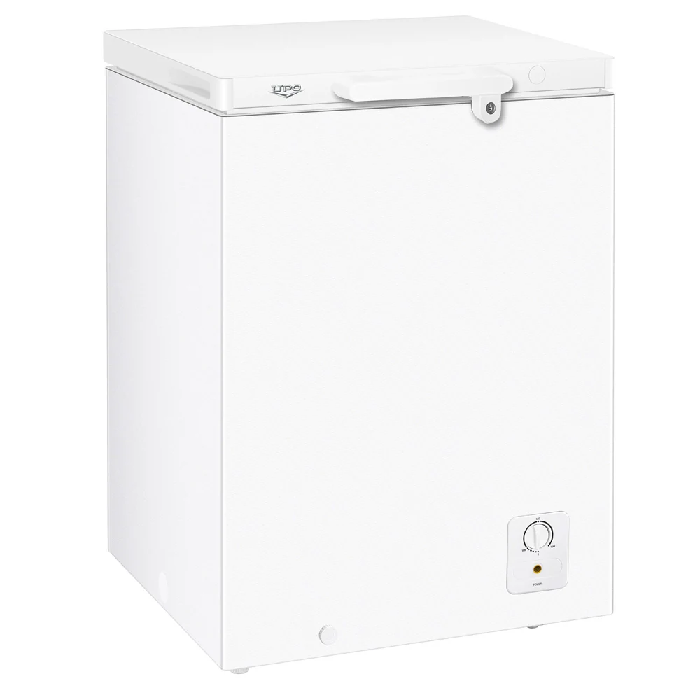 UPO USP100EV frysbox 97 liter / fristående boxfrys med trådkorg / tyst frys för förråd och garage