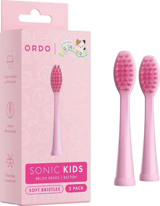 Ordo Sonic Kids Squishmallows Auggie tandborsthuvud 44918 (rosa)