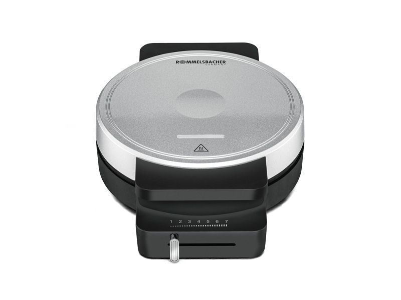 Rommelsbacher WA 850, 1 våffla/våfflor, Circel, Hjärta (form), Svart, Silver, 17,5 cm, Plast, 850 W