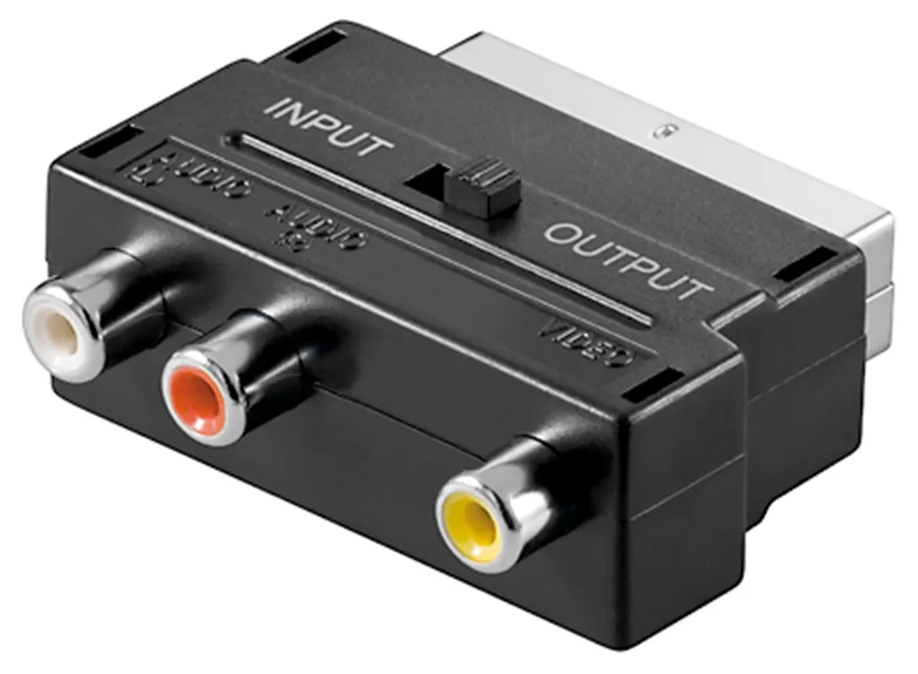 Goobay SCART till Composite Audio/Video-adapter IN/OUT
