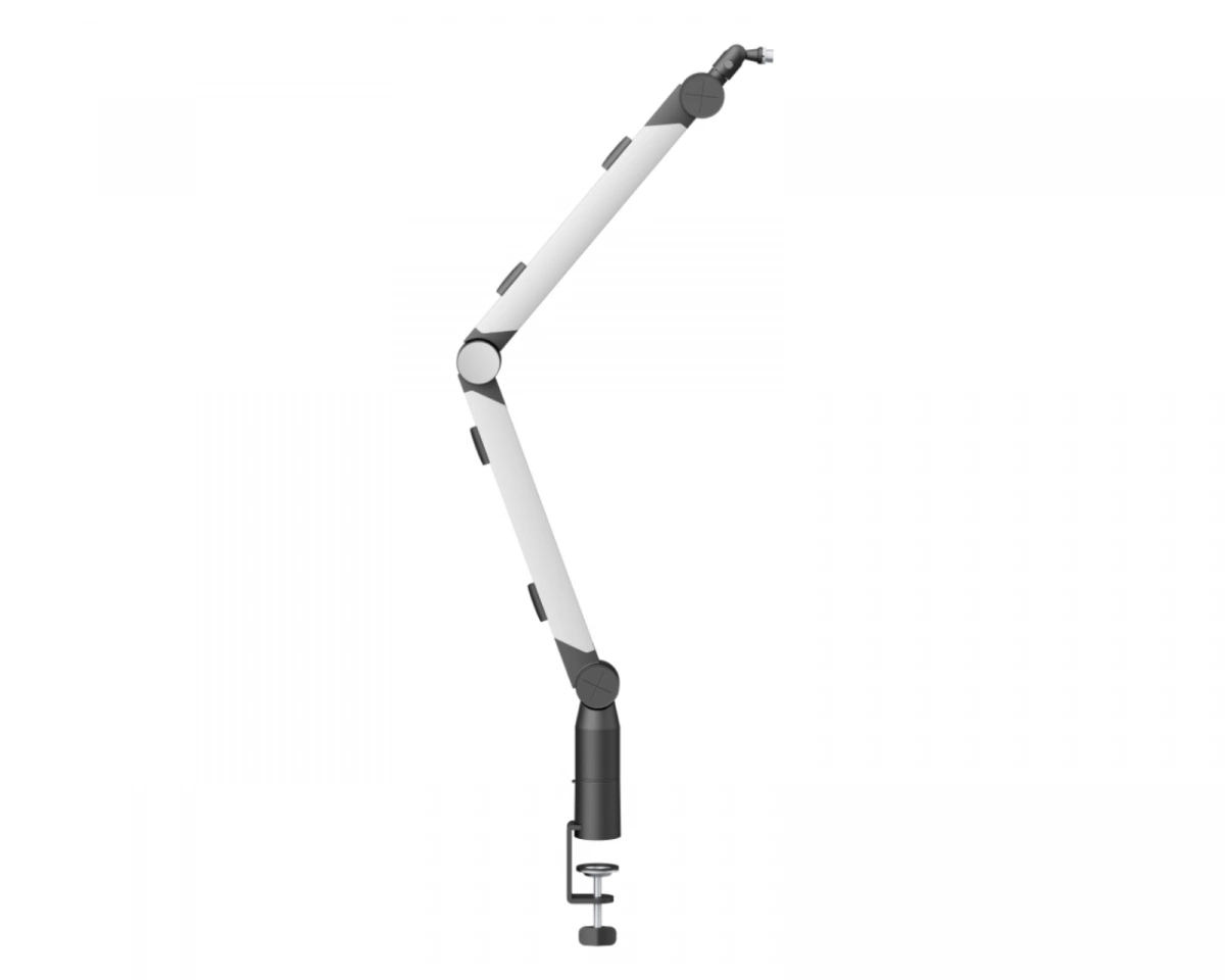 MaxMount Aluminium Dynamisk RGB Mikrofonarm - Vit