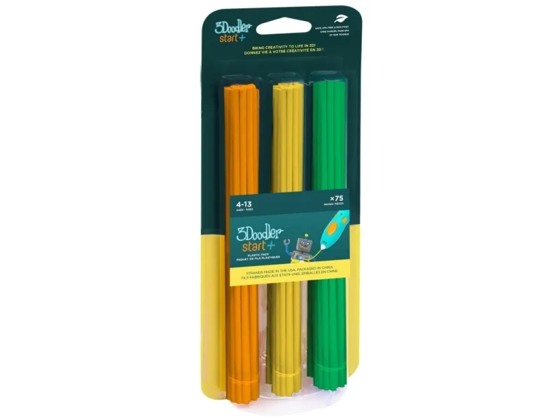 3Doodler START Mix2 75-Pack (Orange, Gul, Grön)