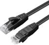 Nätverkskabel MicroConnect oskärmad U/UTP Cat.6a, RJ45, 500MHz, LSZH, 10 meter - Svart