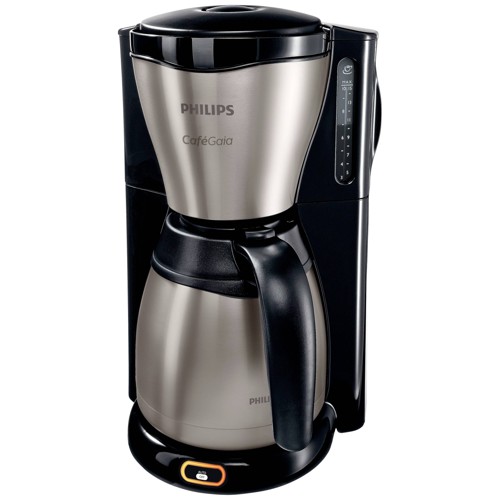 Philips Café Gaia HD7548 - Kaffemaskin - 15 koppar - metall/svart