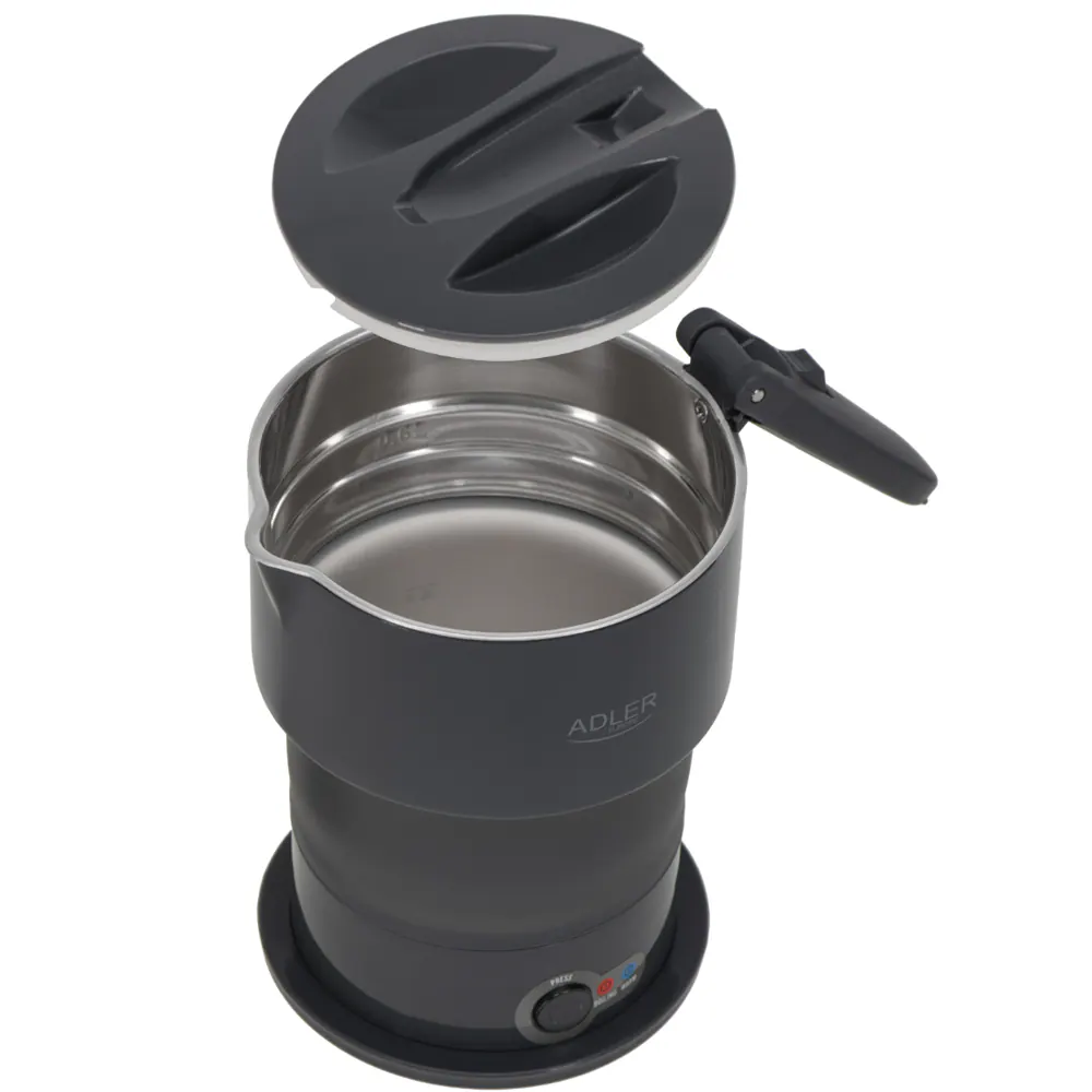 Adler AD 1377G, 0,6 l, 600 W, Grå, Plast, Silikon, Rostfritt stål, Sladdlös, Hålla sig varm funktion, bild 5