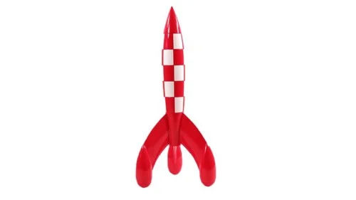 Moulinsart - Tintin Moon Rocket 30 cm - Figur, bild 3