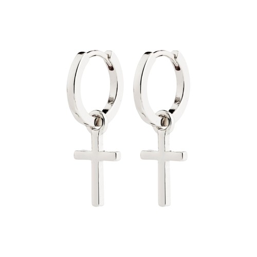 PILGRIM - FLYNN Earrings - Silver - 25 mm