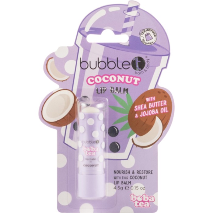 BubbleT Boba Tea Lip Balm Coconut