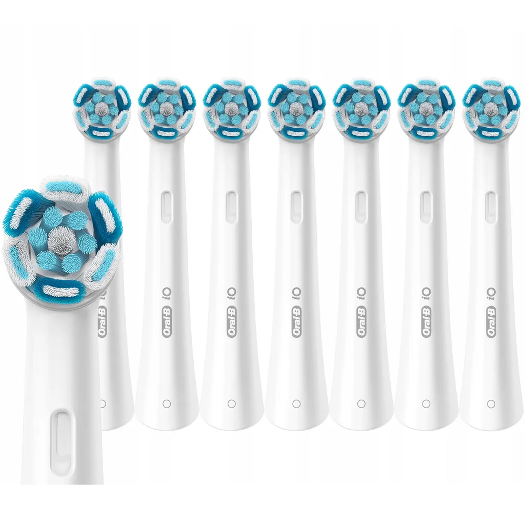 Oral-B iO Series Ultimate Clean Tandborsthuvuden - Vit - 8-pack, bild 3