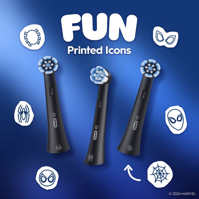 Oral-B iO Kids Spider-Man borsthuvuden, 3-pack, bild 5