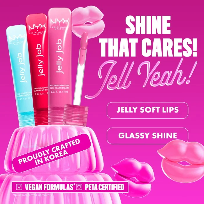NYX PROFESSIONAL MAKEUP Jelly Job Lip gloss 03 Glow Job, bild 4