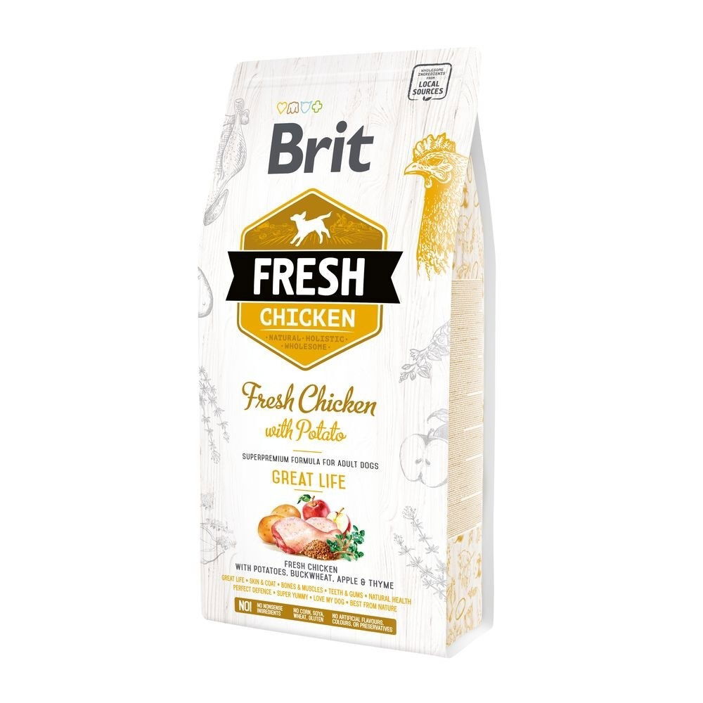 Brit Fresh Chicken with Potato Adult Torrfoder till Hund 2,5 kg