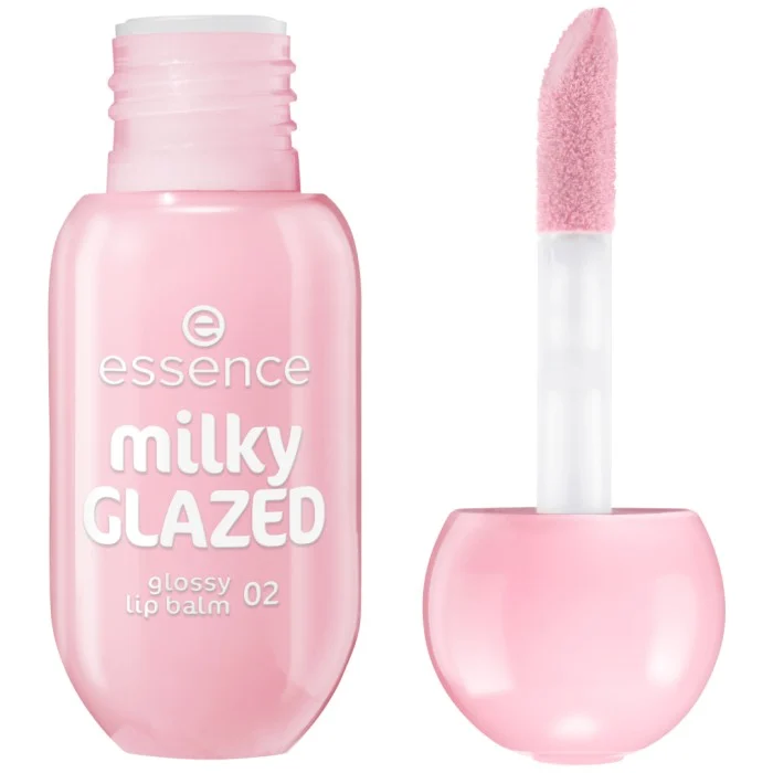 essence Milky Glazed Glossy Lip Balm 02 Strawberry Whip