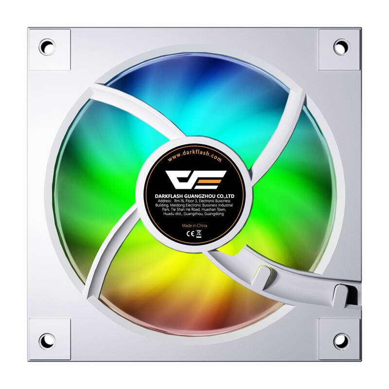 Darkflash DM20 computer fan (white) - Chassi fläkt - 120mm - Vit - 32 dBA, bild 2