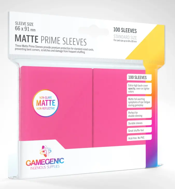 Gamegenic Matte Prime Sleeves Pink (100 st), bild 5