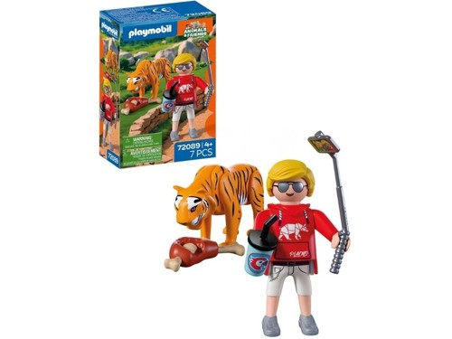PLAYMOBIL - Zoo: Tiger and Visitor (72089), bild 2