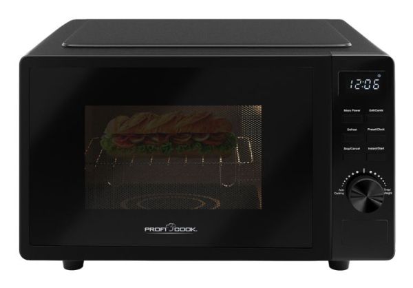 ProfiCook PC-MWG 1278 mikrovågsugn 700 W grill, 20 L, svart