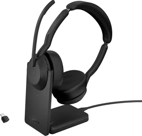 Jabra Evolve2 55 Link380A UC stereo headset, svart