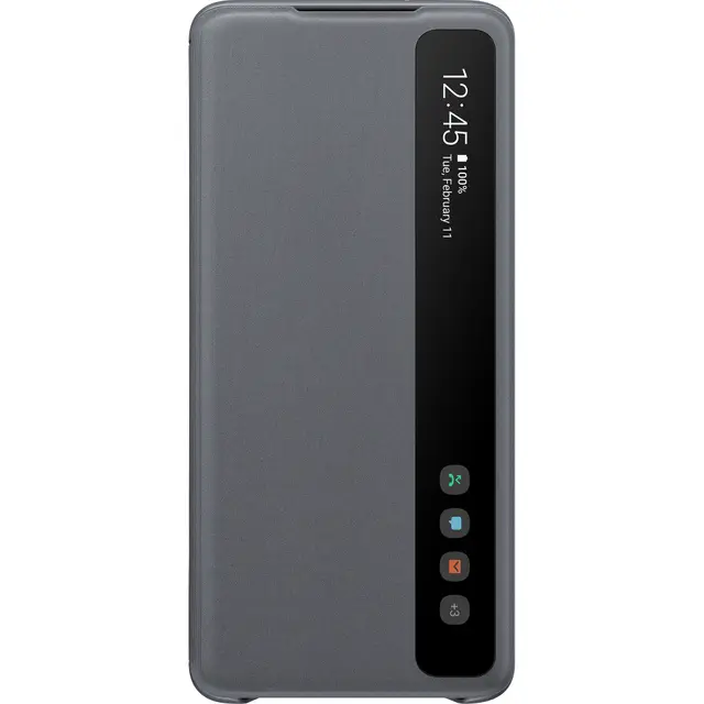 Samsung Galaxy S20 Plus Clear View fodral (grått)