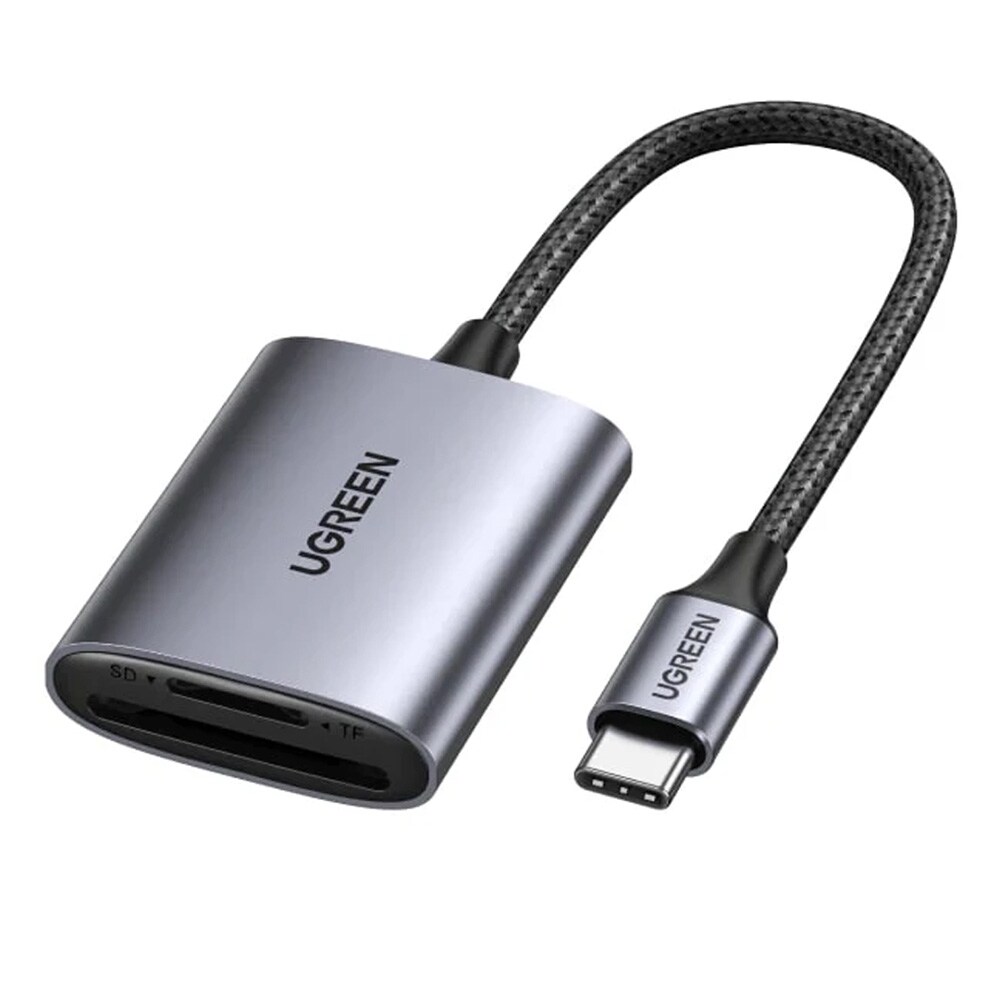 Ugreen 80888, MicroSD (TransFlash), SD, Svart, Metallisk, 100 Mbit/s, USB 3.2 Gen 1 (3.1 Gen 1) Type-C, 34 mm, 56,1 mm, bild 2