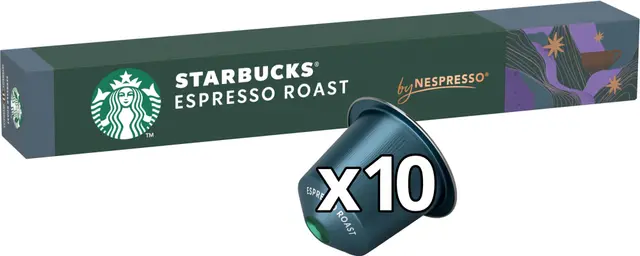 Starbucks® Espresso Roast kaffekapslar by Nespresso
