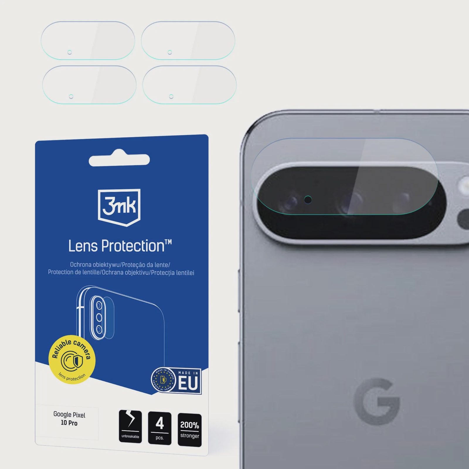 3mk Linsskydd – Kameraglas till Google Pixel 10 Pro