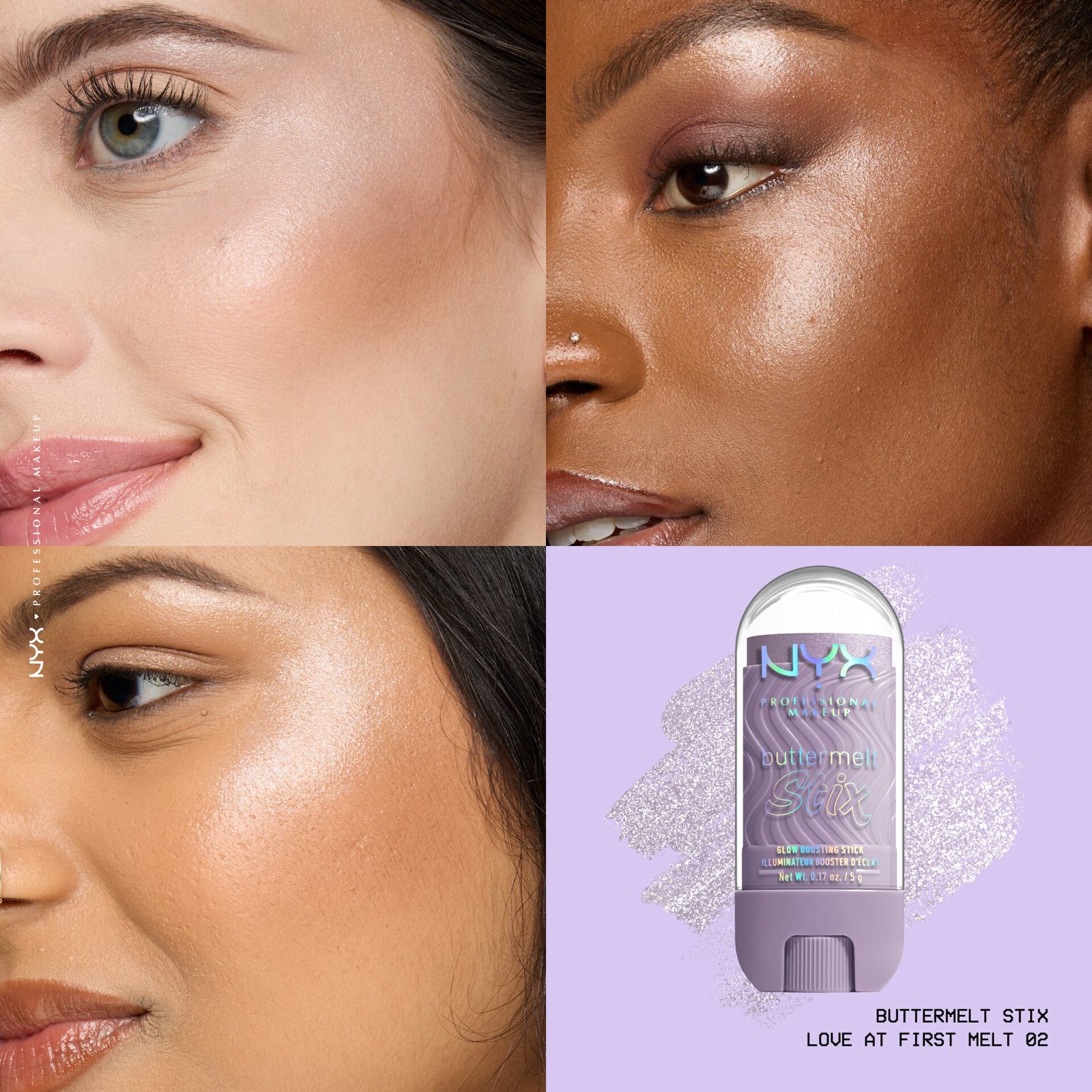 NYX PROFESSIONAL MAKEUP Buttermelt Glaze Highlighter Stix 02 Love At First, bild 3