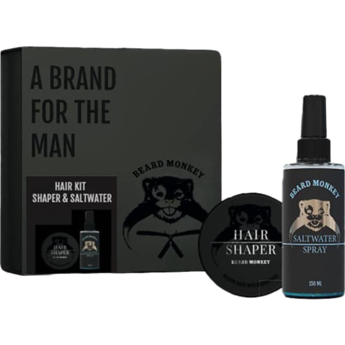 Beard Monkey Gift Set Hair Shaper & Salt Water Spray