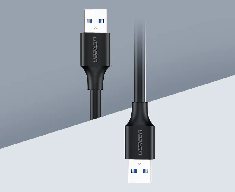 Ugreen-kabel USB 2.0 (hane) – USB 2.0 (hane) 1 m svart (US128 10309), bild 2
