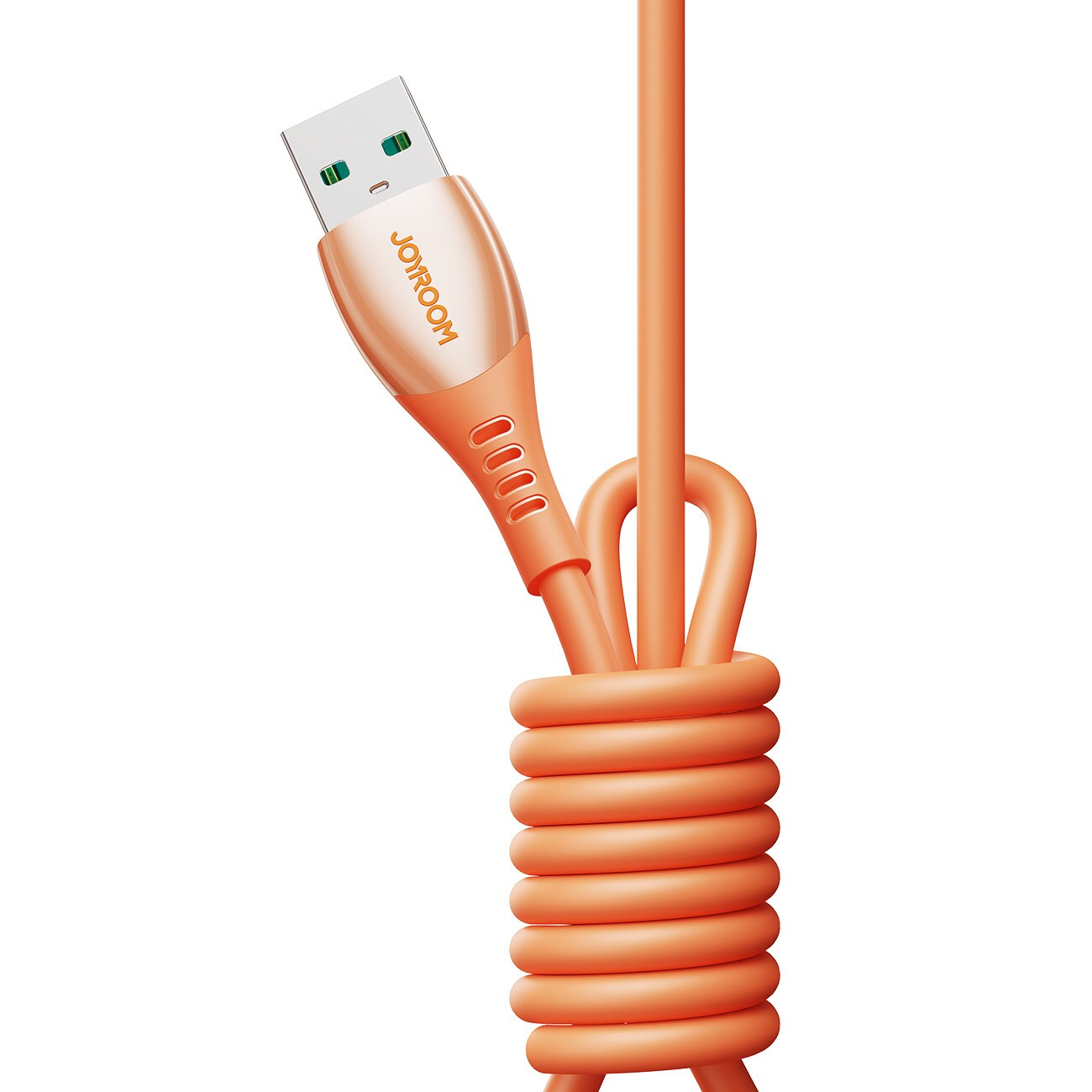 Joyroom S-A59 snabbladdningskabel USB-A till Lightning 1,2m – orange, bild 2
