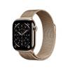 Apple Watch Series 11 GPS + Cell 42 mm guld titan, guld milanesisk loop