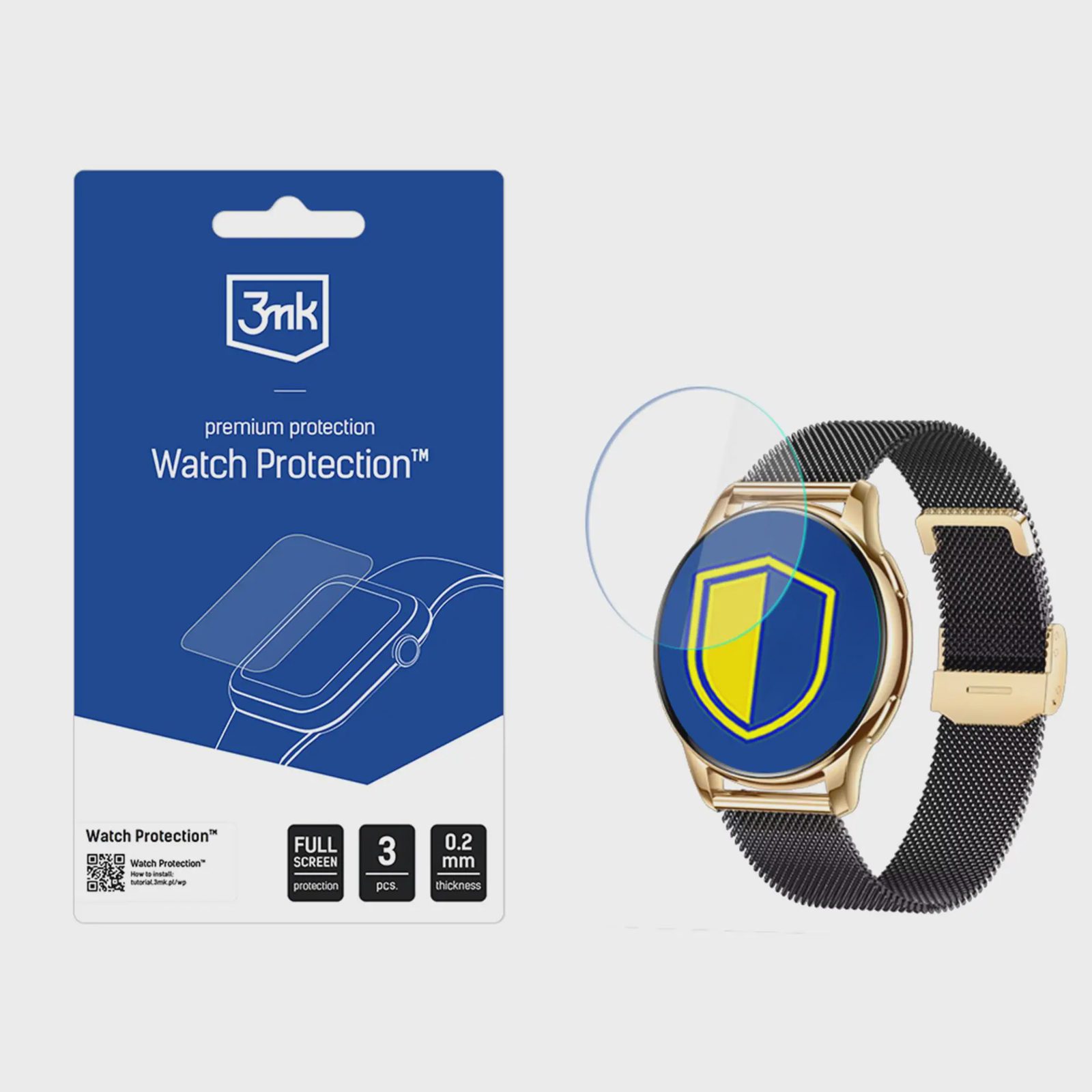 Skyddsfilm för smartklockans skärm 3mk Watch Protection ARC Rubicon RNCF30